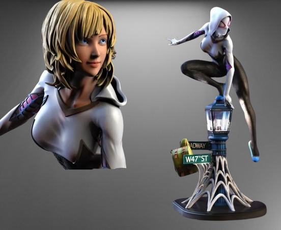 Spider-Gwen stl jpg