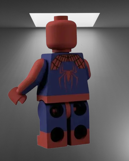 Spider-Man LEGO Minifigure stl jpg