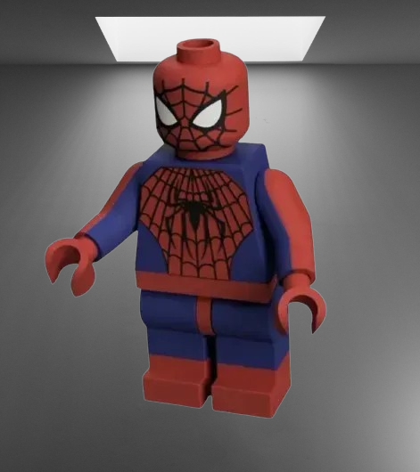 Spider-Man LEGO Minifigure stl jpg