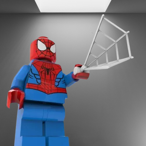 Spider-Man Web LEGO Accessory stl jpg