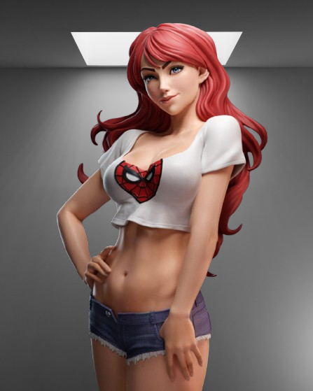 Spider-Man’s Mary Jane Watson stl jpg