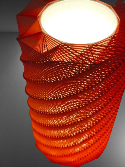 Spiral Wave Lamp stl jpg