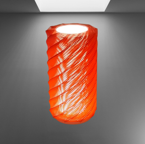 Spiral Wave Lamp stl jpg