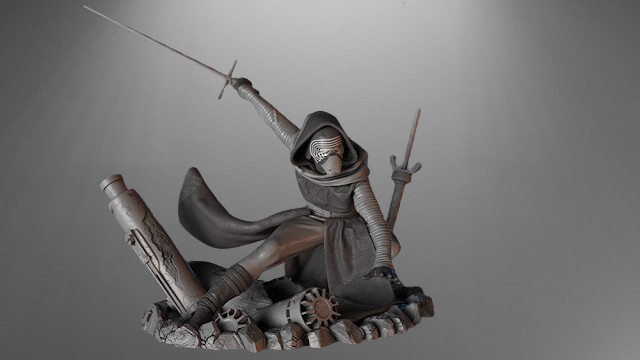 Star Wars Dark Warrior Kylo Ren stl jpg