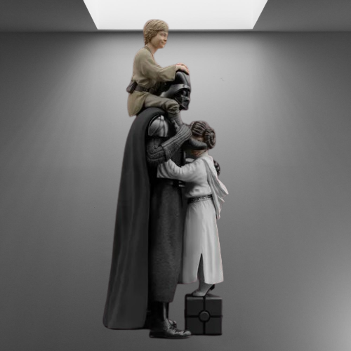 Star Wars Legacy Darth Vader, Luke, and Leia Fatherhood stl jpg