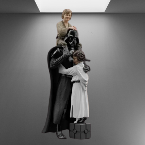 Star Wars Legacy Darth Vader, Luke, and Leia Fatherhood stl jpg