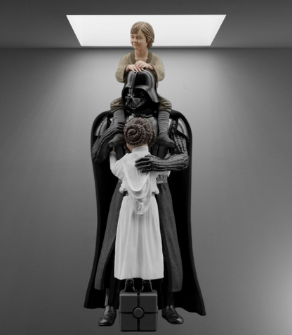 Star Wars Legacy Darth Vader, Luke, and Leia Fatherhood stl jpg