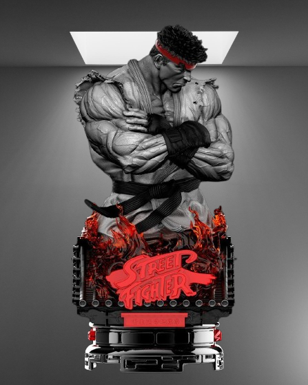 Street Fighter Ryu Bust stl jpg