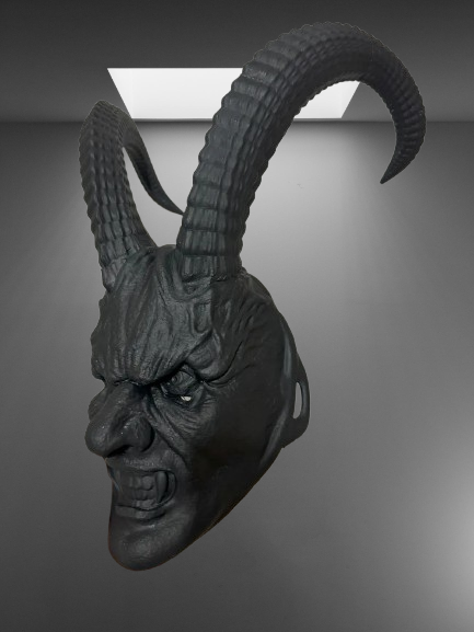 Terrifying Christmas Demon Krampus Mask stl jpg