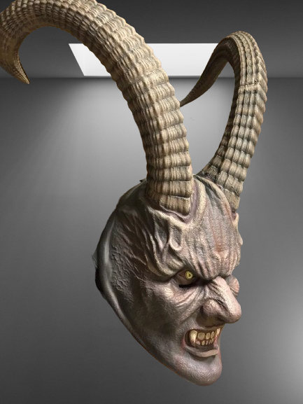 Terrifying Christmas Demon Krampus Mask stl jpg