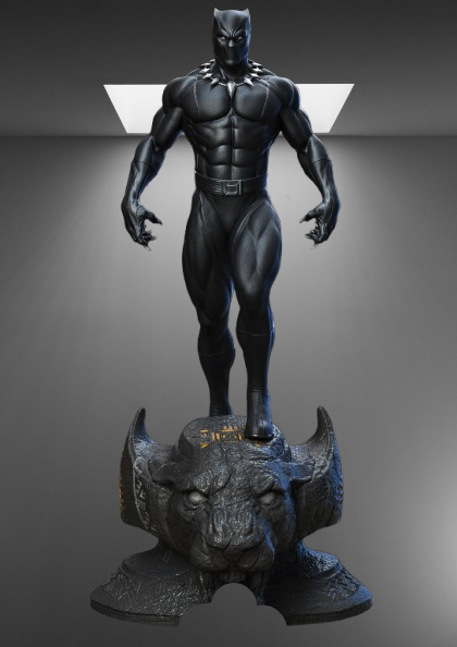 Wakanda King Black Panther stl jpg