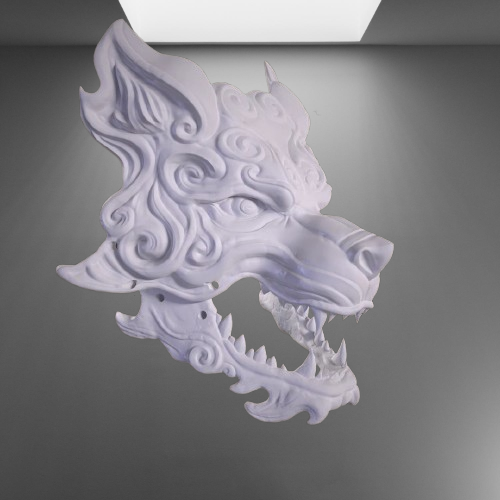 White Wolf Mask - Black Myth Wukong stl jpg