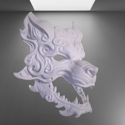 White Wolf Mask - Black Myth Wukong stl jpg