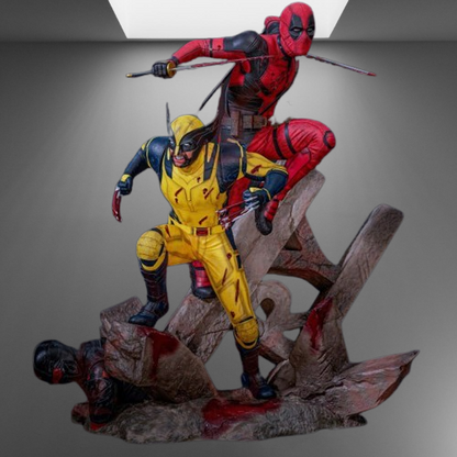 Wolverine vs Deadpool stl jpg