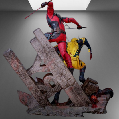 Wolverine vs Deadpool stl jpg