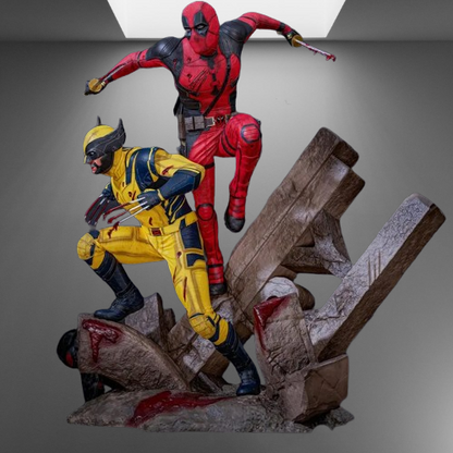 Wolverine vs Deadpool stl jpg