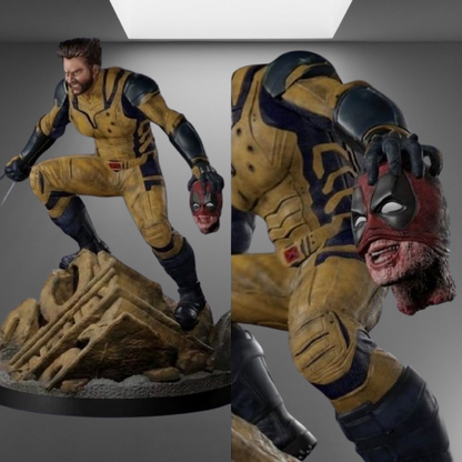 Wolverine with Deadpool Head stl jpg