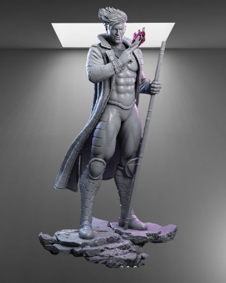 X-Men's Ragin’ Cajun Gambit stl jpg