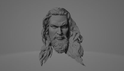 Aquaman Jason Mamoa Head Variance 3D Printing STL FileRevoxa 3D Design Lab