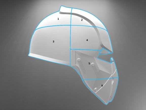 Synth Field Helmet stl jpg