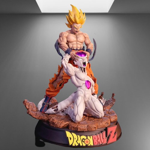 Fichier STL du modèle d'impression 3D de Goku contre Freezer Dragon Ball