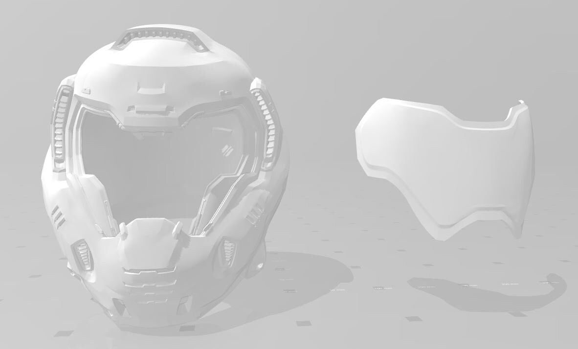 Doom Slayer Helmet stl jpg