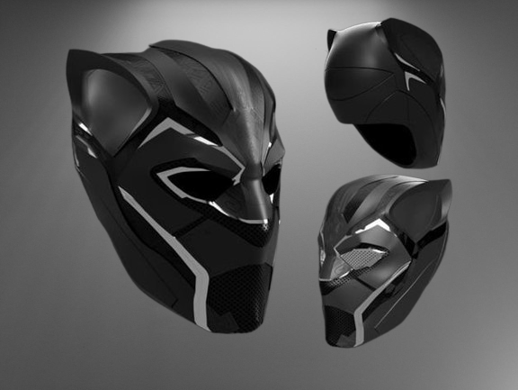 Black Panther Helmet stl jpg