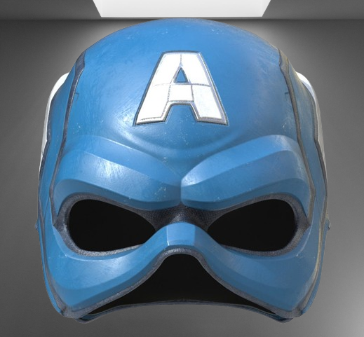 Captain America Helmet stl jpg