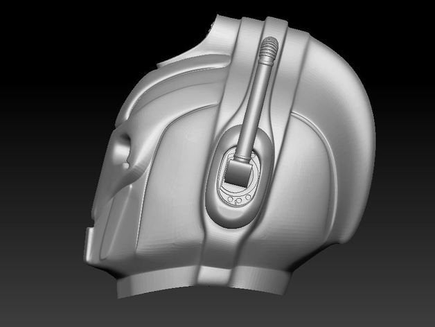 Cyberman Scale Helmet stl jpg