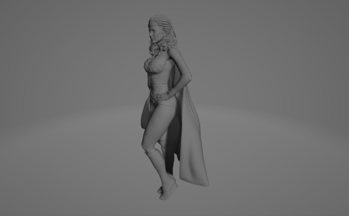 Diana Prince Wonder Woman stl jpg