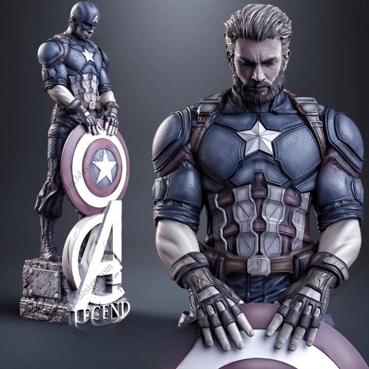 Captain America Steve Rogers STL jpg