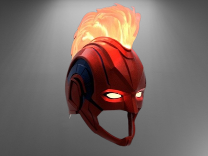 Captain Marvel Helmet stl jpg