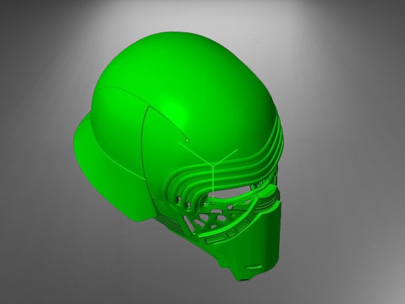 Kylo Ren Helmet STL jpg