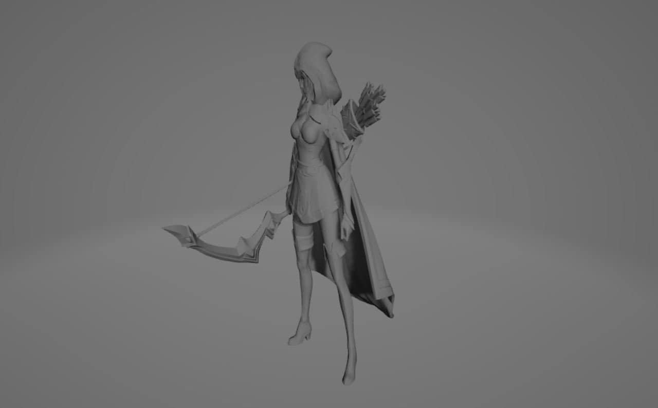 League of Legends LOL Ashe stl jpg