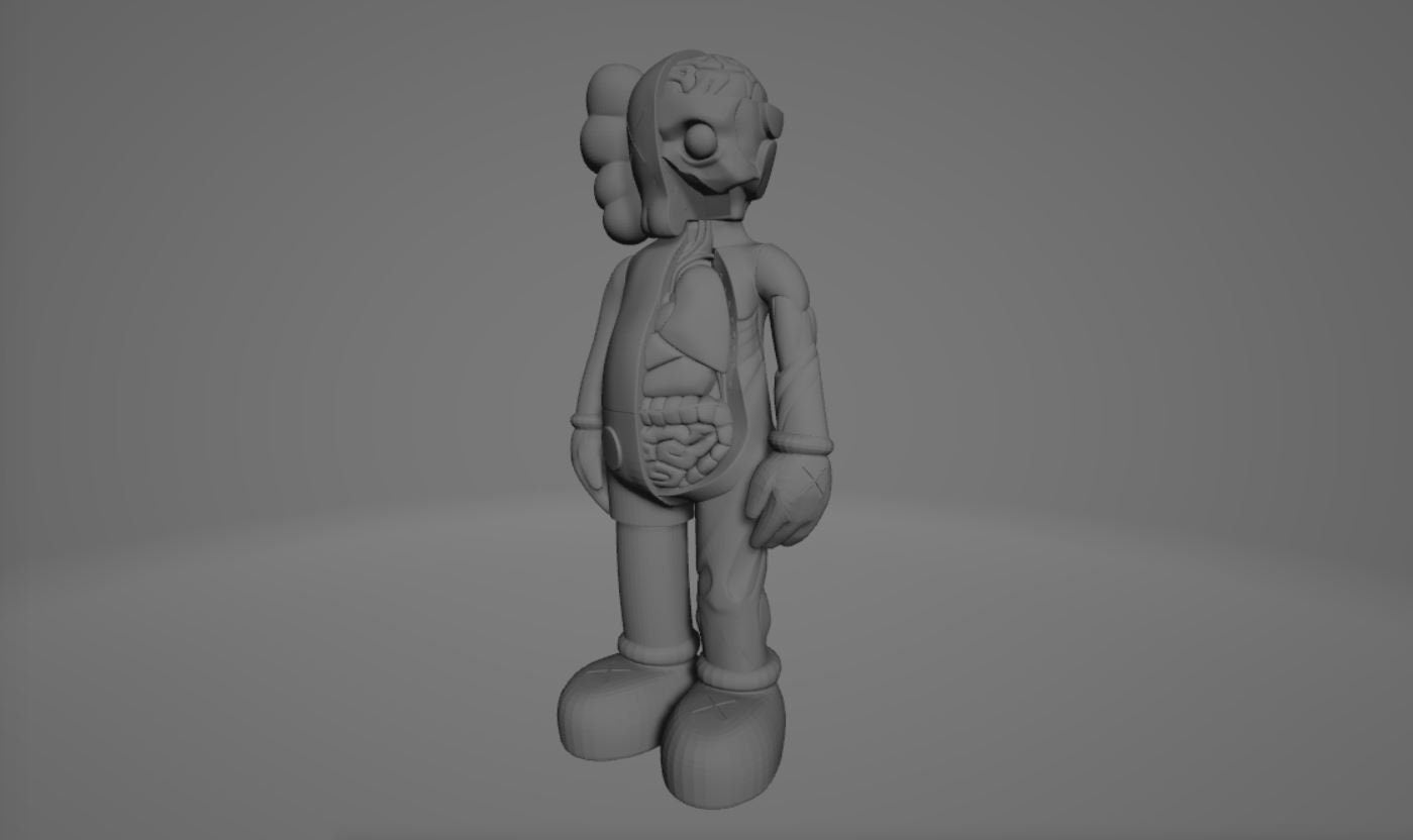 KAWS Zombie STL jpg