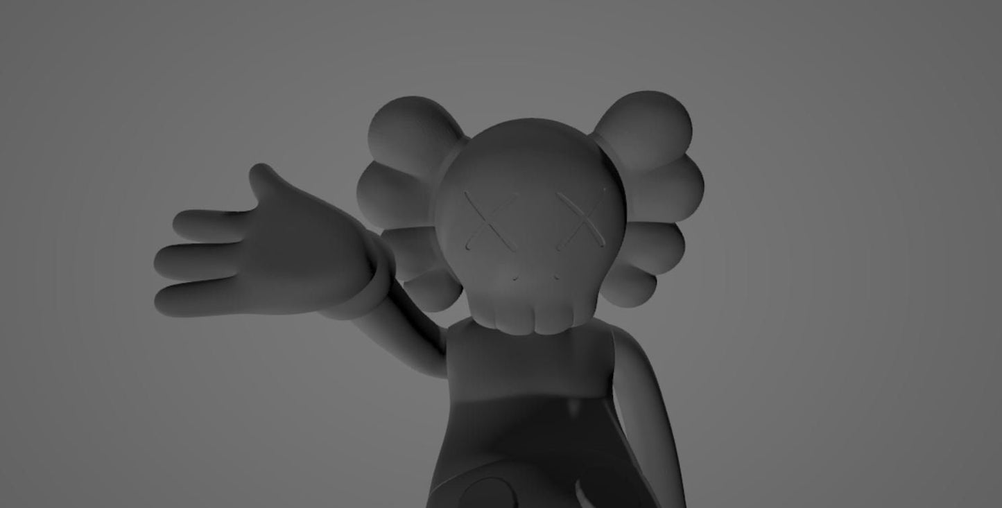 KAWS Slaying 3D Printing STL Model