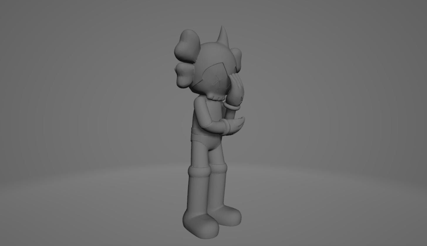 Astounding KAWS x Astro Boy STL jpg