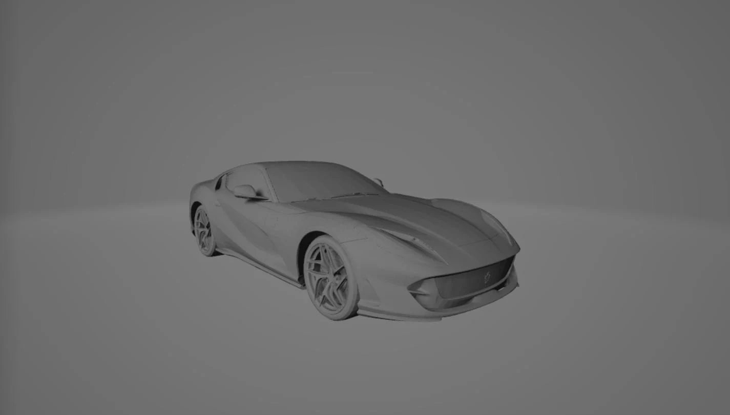 Sleek Ferrari 812 stl jpg