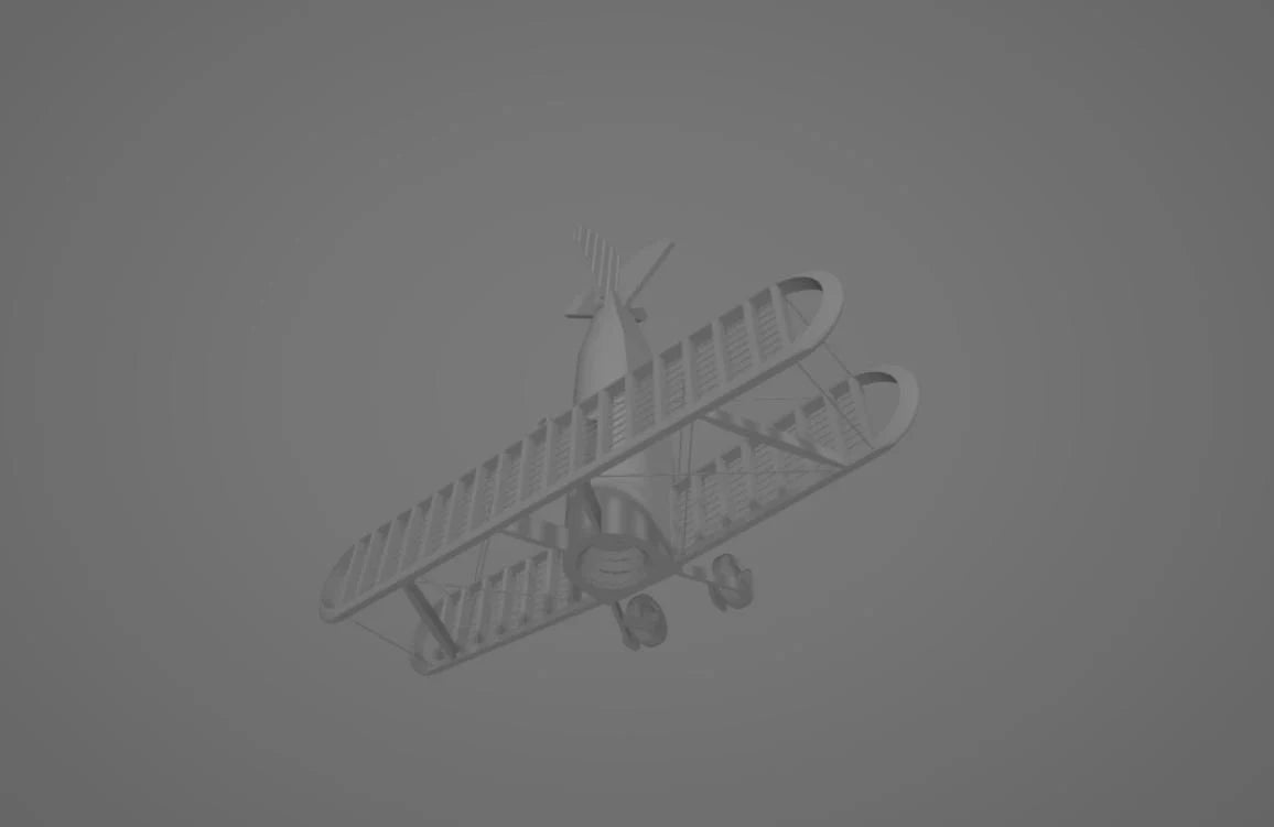 String Biplane stl jpg