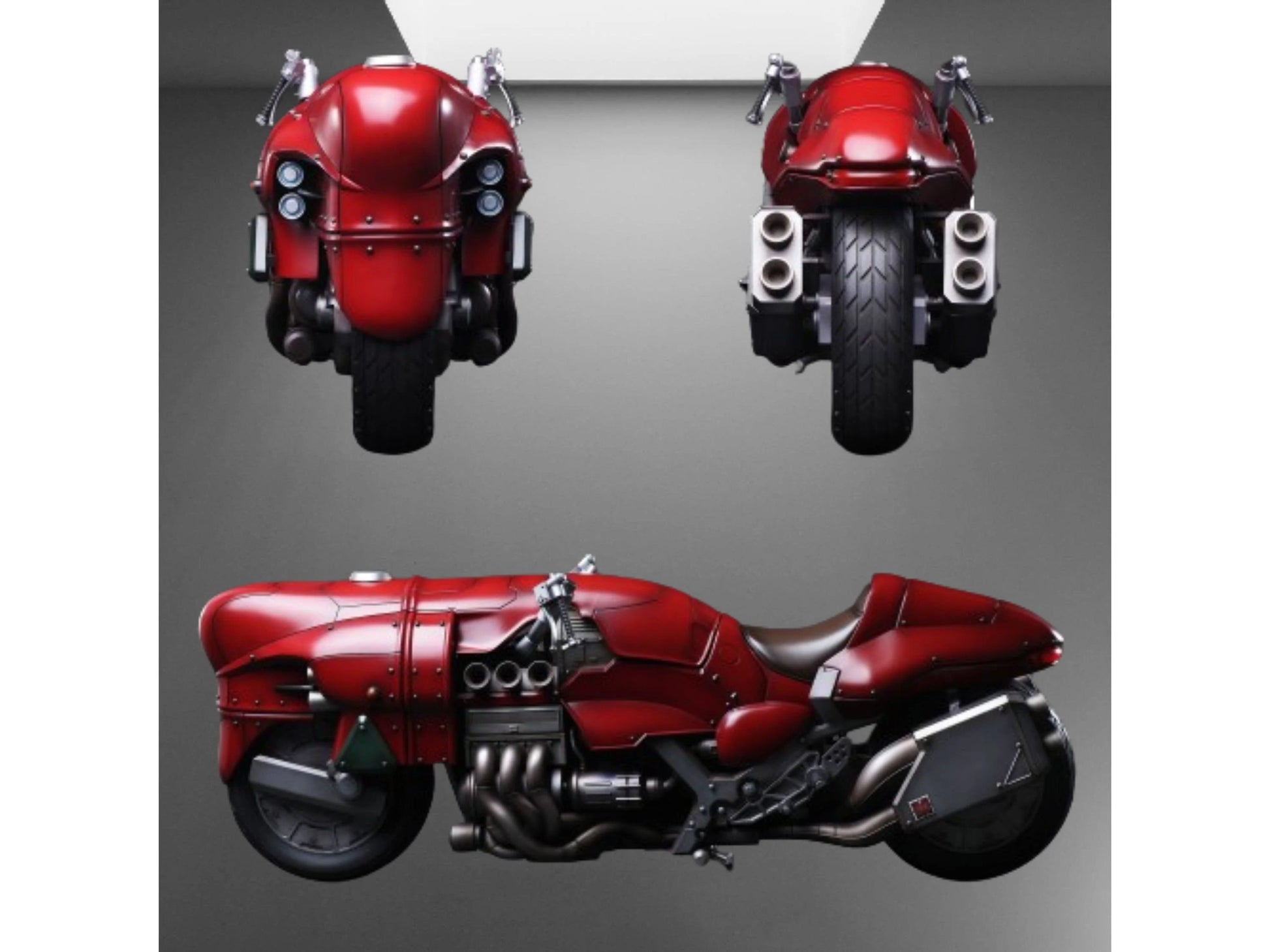 Shinra Trooper Bike & Roche Bike (FF7_R) stl jpg