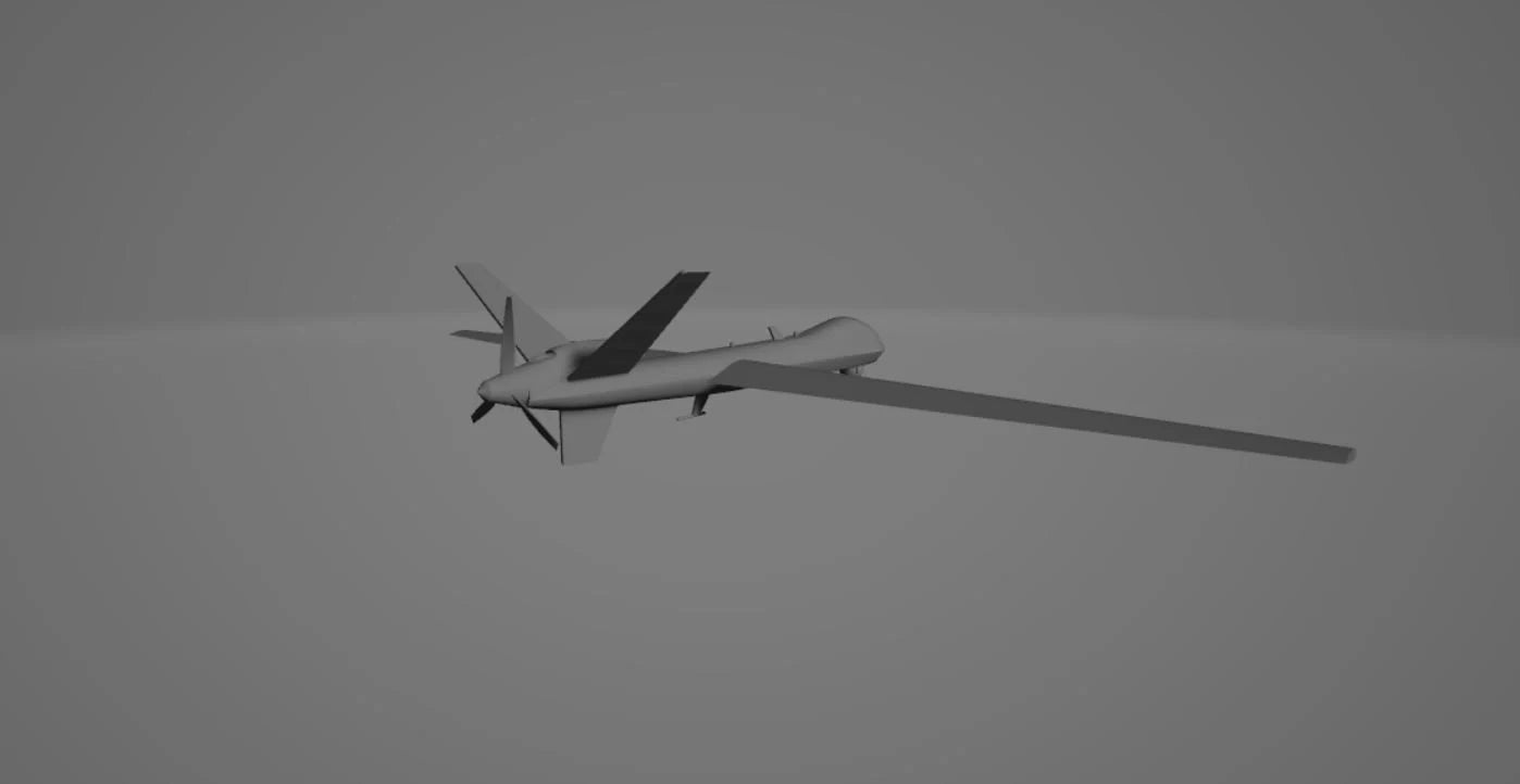 MQ-9 Reaper UAV stl jpg